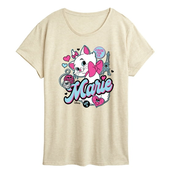 Disney - The Aristocats - Marie Stickers - Women's Short Sleeve Graphic T-Shirt
