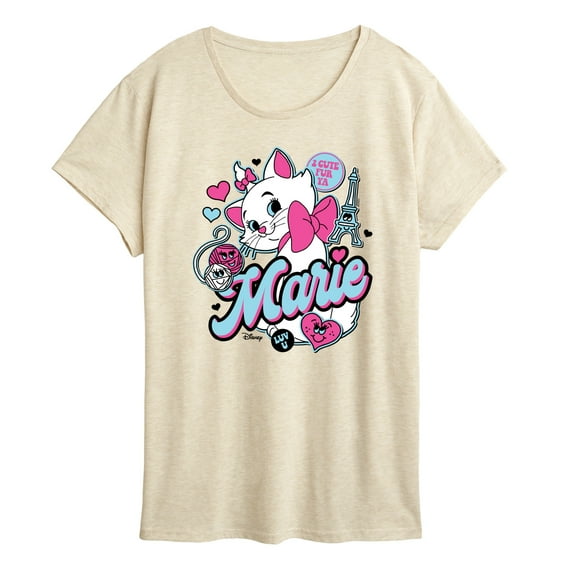 Disney - The Aristocats - Marie Stickers - Women's Short Sleeve Graphic T-Shirt