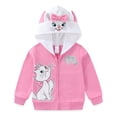thumbnail image 1 of Disney The Aristocats Marie the Cat Fleece Zip Up Hoodie with Ears (Girls), Sizes 4-10, 1 of 5