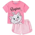 thumbnail image 1 of Disney The Aristocats Marie the Cat Short Sleeve T-Shirt and French Terry Shorts Set (Girls), 2 Piece Set, Sizes 7-12, 1 of 7