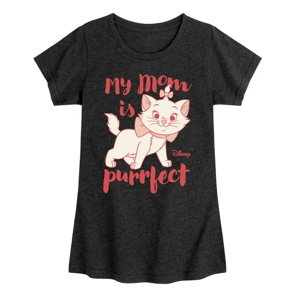 Disney - The Aristocats - Mom Purrfect - Girls Fitted Short Sleeve Graphic T-Shirt