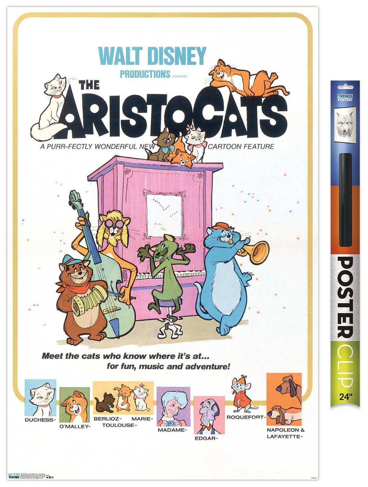 Disney The Aristocats - One Sheet Wall Poster, 22.375" x 34"