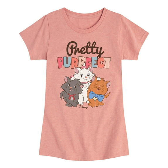 Disney - The Aristocats - Pretty Purrfect - Toddler & Youth Girls Short Sleeve Graphic T-Shirt