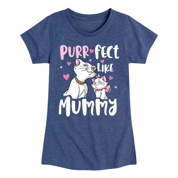 Disney - The Aristocats - Purr-fect Like Mummy - Toddler & Youth Girls Short Sleeve Graphic T-Shirt