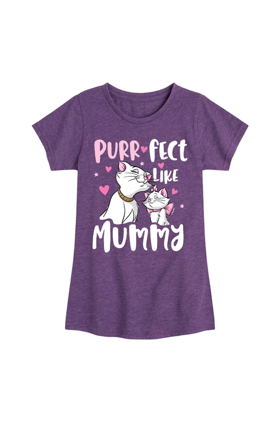 - The Aristocats - Purr-fect Like Mummy - Toddler & Youth Girls Short Sleeve Graphic T-Shirt