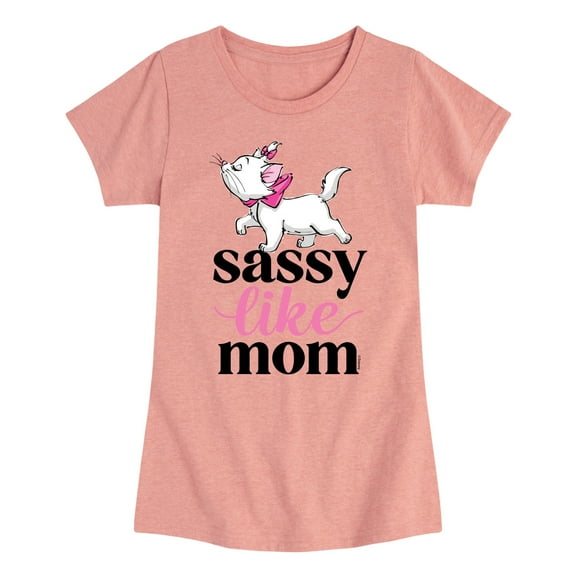 Disney - The Aristocats - Sassy like Mom - Mother's Day - Toddler & Youth Girls Short Sleeve Graphic T-Shirt