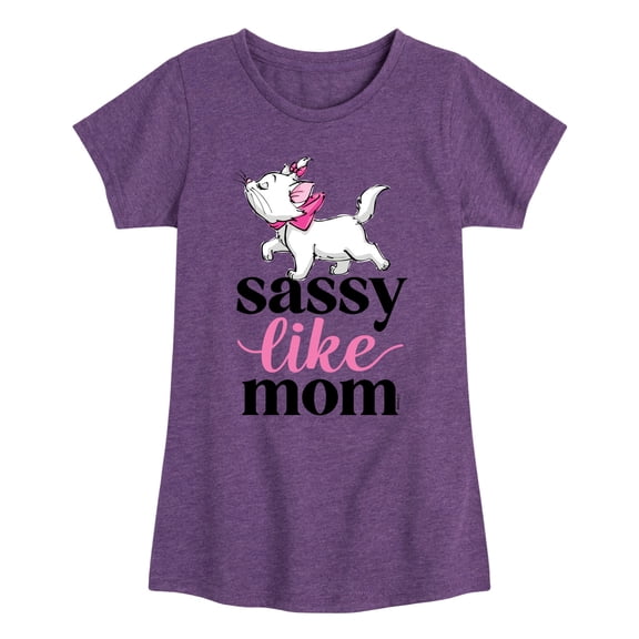 Disney - The Aristocats - Sassy like Mom - Mother's Day - Toddler & Youth Girls Short Sleeve Graphic T-Shirt