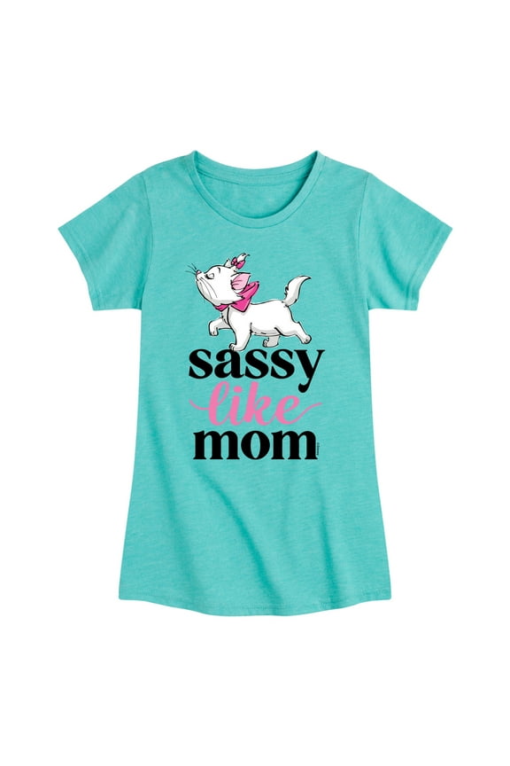 - The Aristocats - Sassy like Mom - Mother's Day - Toddler & Youth Girls Short Sleeve Graphic T-Shirt