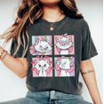thumbnail image 1 of Disney The Aristocats Shirt, Cute Marie Cat Emotions Love Heart T-shirt, Comfort Colors Tee, Funny Magic Kingdom, Disney Family Trip, Graphite Color, Size L, 1 of 5