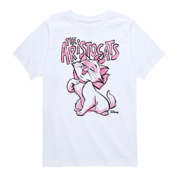 Disney - The Aristocats - Sketchy Marie - Youth And Toddler Short Sleeve Graphic T-Shirt