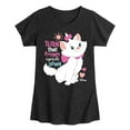 thumbnail image 1 of Disney - The Aristocats - Turn That Frown Upside Down - Girls Fitted Short Sleeve Graphic T-Shirt, 1 of 5