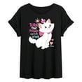 thumbnail image 1 of Disney - The Aristocats - Turn That Frown Upside Down - Women's Oversized Graphic T-Shirt, 1 of 5