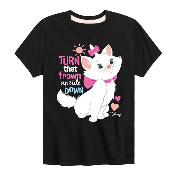 Disney - The Aristocats - Turn That Frown Upside Down - Youth And Toddler Short Sleeve Graphic T-Shirt