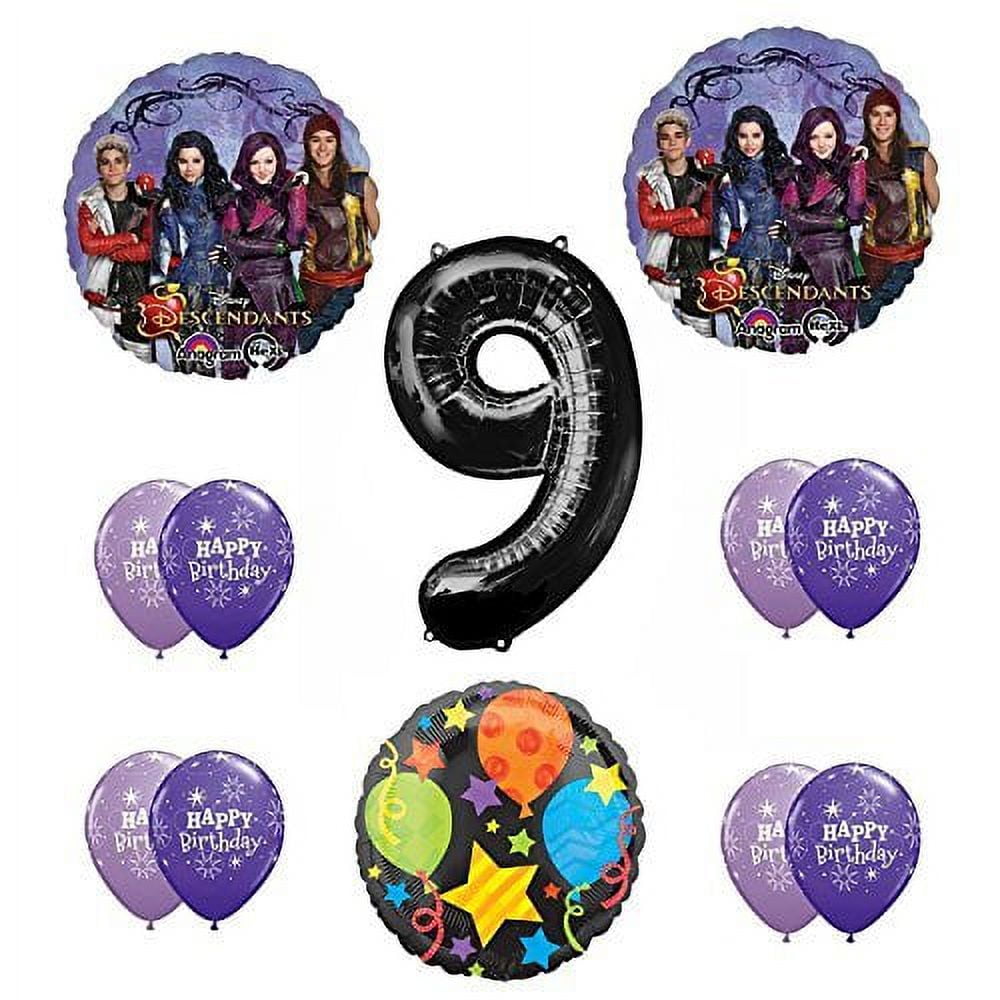 MAYFLOWER PRODUCTS Disney The Descendants 9th Happy Birthday Party supplies Balloon Decoration Kit