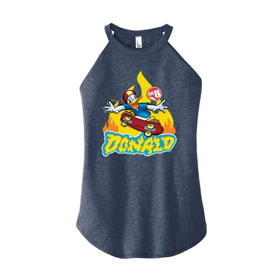Disney - The Donald - Juniors High Neck Tank Top
