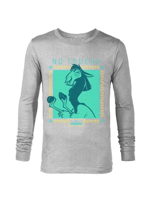 The Emperor's New Groove Llama No Touchy T-Shirt - Long Sleeve T-Shirt for Men - Customized-Athletic Heather
