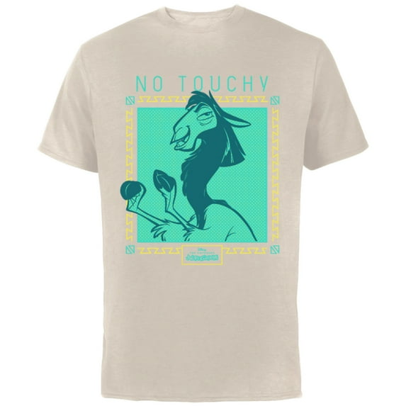 Disney The Emperor's New Groove Llama No Touchy T-Shirt - Short Sleeve Cotton T-Shirt for Adults - Customized-Natural