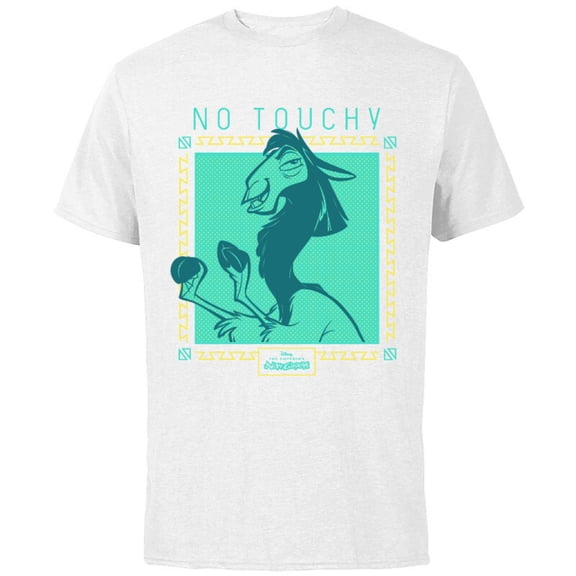 Disney The Emperor's New Groove Llama No Touchy T-Shirt - Short Sleeve Cotton T-Shirt for Adults - Customized-White