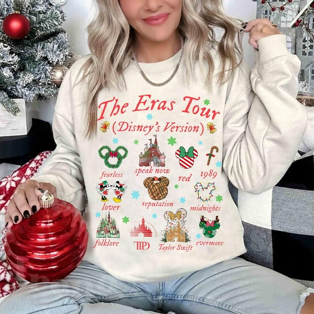 Disney The ErasTour Christmas Shirt, Vintage Disneyland Mickey Shirt