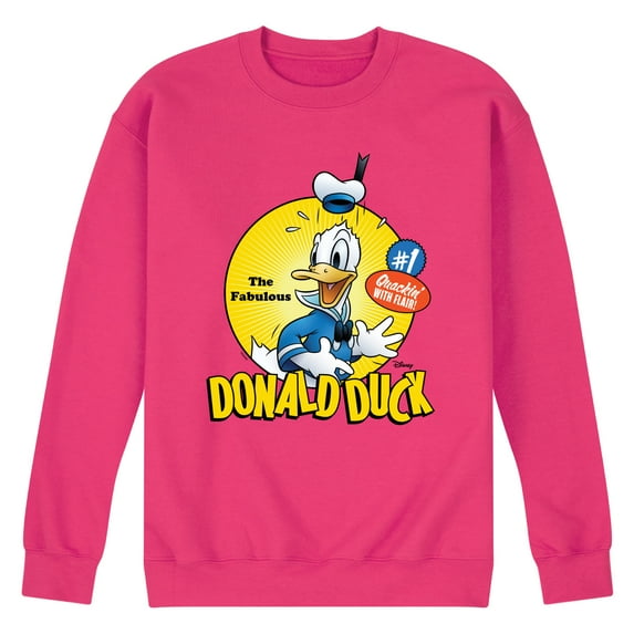 Disney - The Fabulous Donald Duck - Men's Crew Neck Fleece Pullover