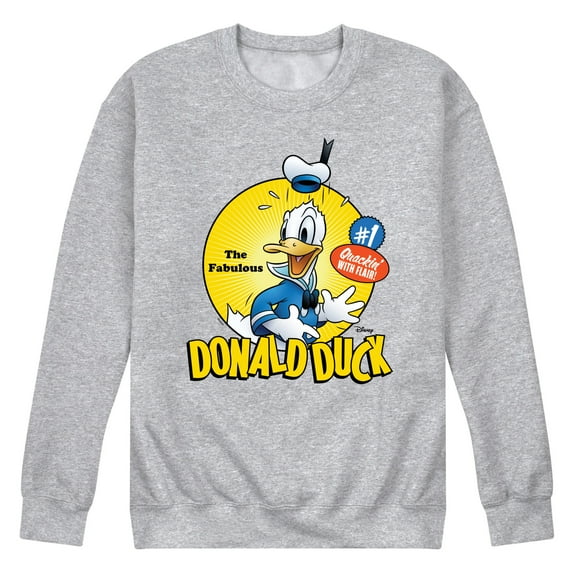 Disney - The Fabulous Donald Duck - Men's Crew Neck Fleece Pullover