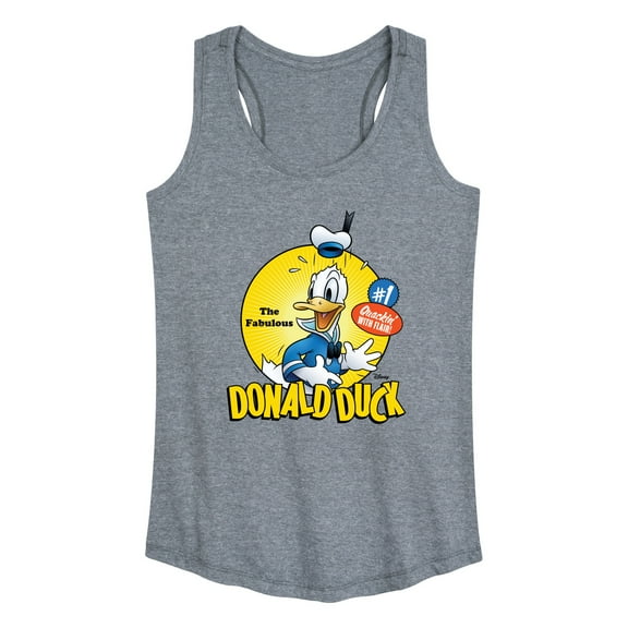 Disney - The Fabulous Donald Duck - Women's Racerback Tank Top