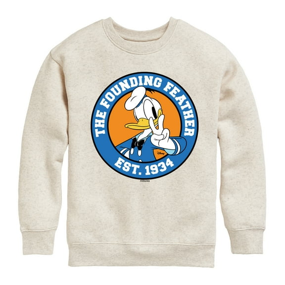 Disney - The Founding Feather - Toddler & Youth Crewneck Fleece Sweatshirt