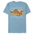 thumbnail image 1 of Disney The Fox and the Hound Friends Forever - Short Sleeve Blended T-Shirt for Adults -Customized-Ocean Blue, 1 of 5