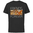 thumbnail image 1 of Disney The Fox and the Hound Friends Forever - Short Sleeve Cotton T-Shirt for Adults -Customized-Black, 1 of 5