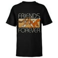 thumbnail image 1 of Disney The Fox and the Hound Friends Forever - Short Sleeve T-Shirt for Kids -Customized-Black, 1 of 5
