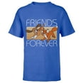 thumbnail image 1 of Disney The Fox and the Hound Friends Forever - Short Sleeve T-Shirt for Kids -Customized-Royal, 1 of 5