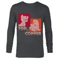 thumbnail image 1 of Disney The Fox and the Hound Tod & Copper Retro - Long Sleeve T-Shirt for Men -Customized-Charcoal Heather, 1 of 5