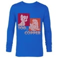 thumbnail image 1 of Disney The Fox and the Hound Tod & Copper Retro - Long Sleeve T-Shirt for Men -Customized-Royal, 1 of 5