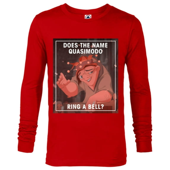 Disney The Hunchback of Notre Dame Quasimodo Funny T-Shirt - Long Sleeve T-Shirt for Men - Customized-New Red