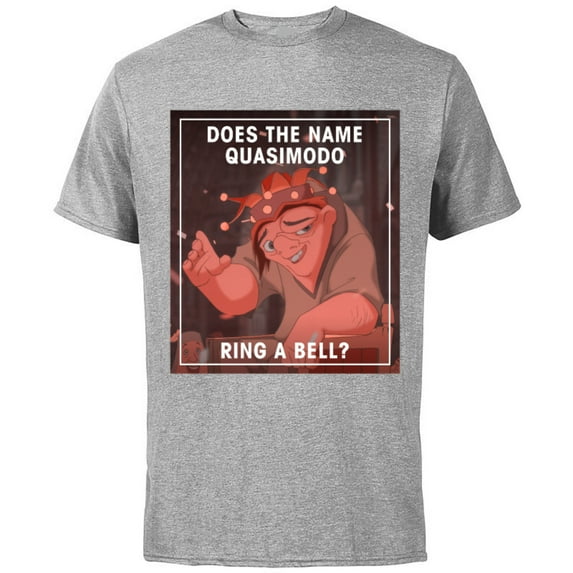 Disney The Hunchback of Notre Dame Quasimodo Funny T-Shirt - Short Sleeve Cotton T-Shirt for Adults - Customized-Athletic Heather