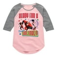 thumbnail image 1 of Disney The Incredibles - Holiday - Ready For A Super Christmas - Toddler & Youth Girls Raglan Graphic T-Shirt, 1 of 4