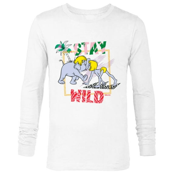 Disney The Jungle Book 55th Anniversary Stay Wild - Long Sleeve T-Shirt for Men - Customized-White