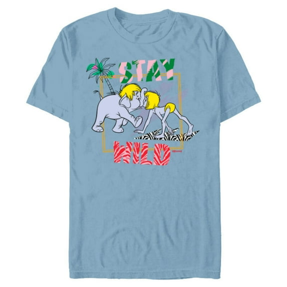 Disney The Jungle Book 55th Anniversary Stay Wild - Short Sleeve Blended T-Shirt for Adults - Customized-Ocean Blue