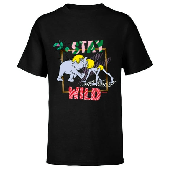 Disney The Jungle Book 55th Anniversary Stay Wild - Short Sleeve T-Shirt for Kids - Customized-Black