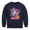thumbnail image 1 of Disney - The Jungle Book - Baloo Stickers - Boys Crew Fleece Sweatshirt, 1 of 5