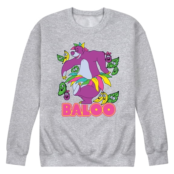 Disney - The Jungle Book - Baloo Stickers - Men's Crew Fleece Sweatshirt