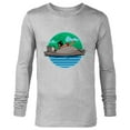thumbnail image 1 of Disney The Jungle Book Baloo and Mowgli - Long Sleeve T-Shirt for Men - Customized-Athletic Heather, 1 of 5