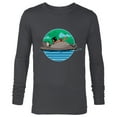 thumbnail image 1 of Disney The Jungle Book Baloo and Mowgli - Long Sleeve T-Shirt for Men - Customized-Charcoal Heather, 1 of 5