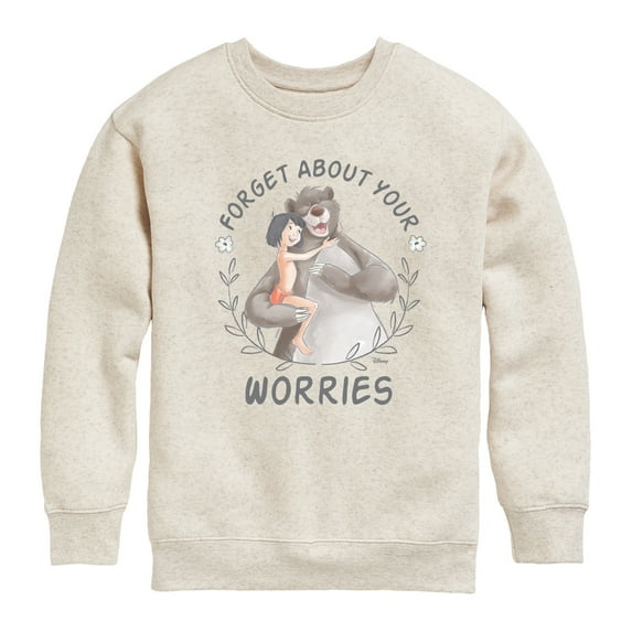 Disney - The Jungle Book - Forget About Your Worries - Boys Crew Fleece Sweatshirt