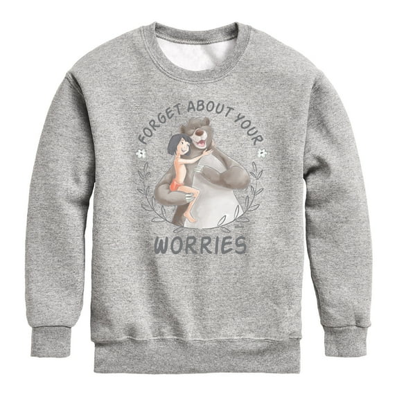 Disney - The Jungle Book - Forget About Your Worries - Boys Crew Fleece Sweatshirt