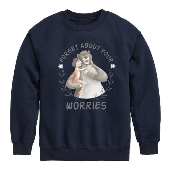 Disney - The Jungle Book - Forget About Your Worries - Boys Crew Fleece Sweatshirt