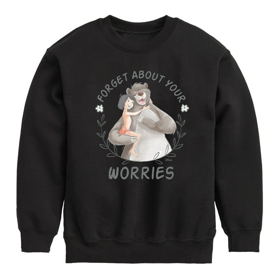 Disney - The Jungle Book - Forget About Your Worries - Boys Crew Fleece Sweatshirt