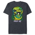 thumbnail image 1 of Disney The Jungle Book Free Hugs Trust Me - Short Sleeve Blended T-Shirt for Adults - Customized-Navy Heather, 1 of 5