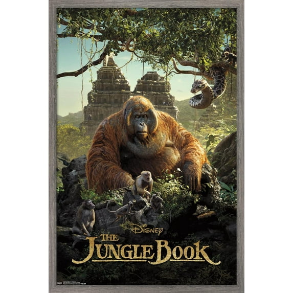 Disney The Jungle Book - King Louie Wall Poster, 14.725" x 22.375", Framed