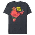 thumbnail image 1 of Disney The Jungle Book Mowgli the Man Cub - Short Sleeve Blended T-Shirt for Adults - Customized-Navy Heather, 1 of 5